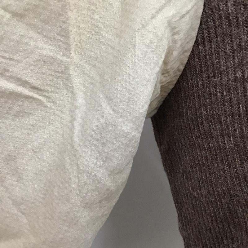 アルシーヴ archives カットソー 長袖 長袖カットソー クルーネックカットソー パフスリーブ 無地 茶 / ブラウン / レディース USED 古着 中古 10123844