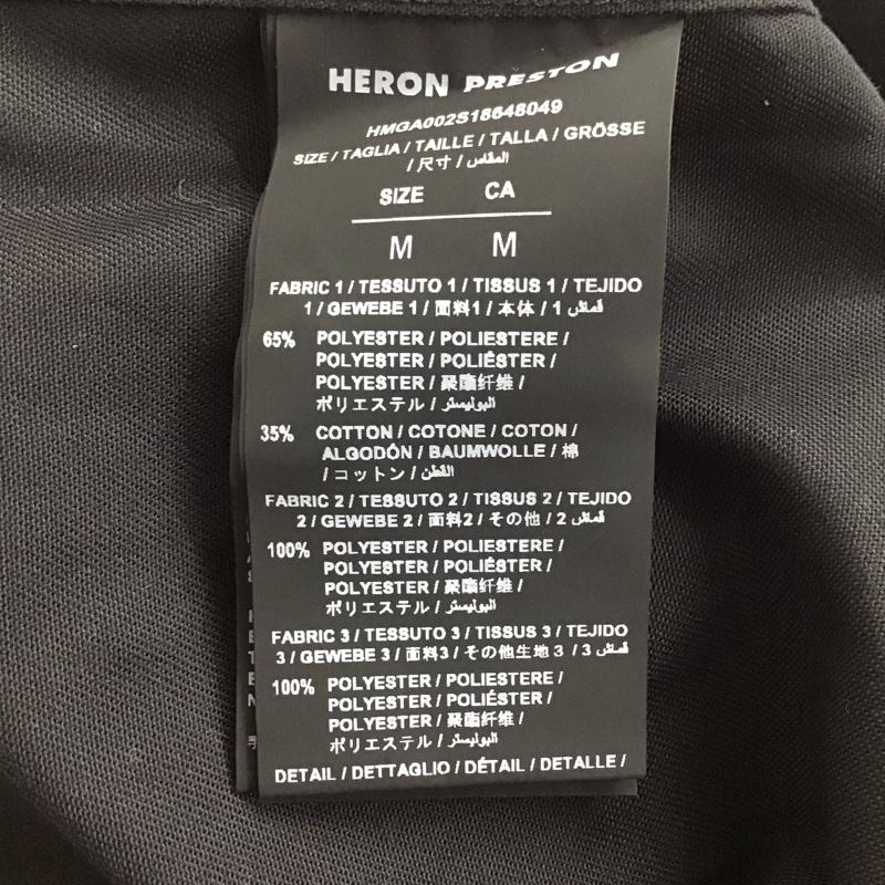 ヘロンプレストン HERON PRESTON シャツ、ブラウス 長袖 長袖シャツ カラーシャツ ポケットシャツ 長袖カットソー M ロゴ、文字 黒 / ブラック / メンズ USED 古着 中古 10124717