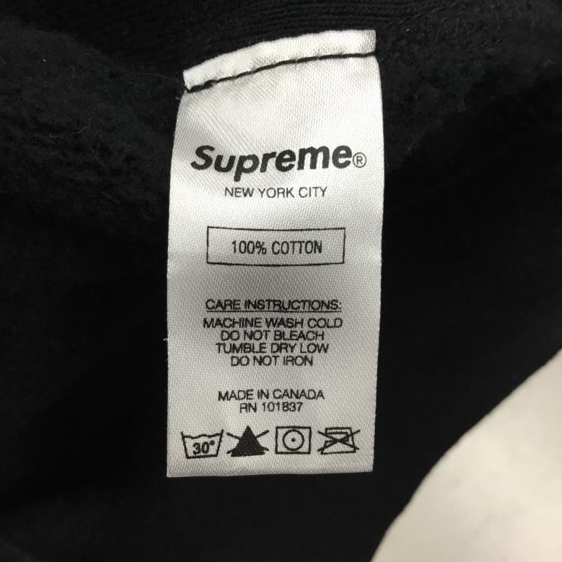 シュプリーム Supreme パーカー 長袖 2018年秋冬 GradientSleeveHoodedSweatshirt 長袖パーカー プリントスウェット M ロゴ、文字 黒 / ブラック / メンズ USED 古着 中古 10114084