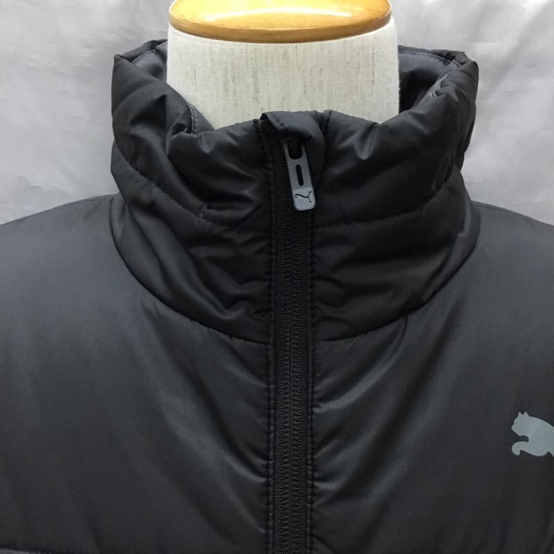 プーマ PUMA ジャケット、上着 ジャケット、ブレザー 853630-01 ジップアップジャケット ジャンパー スポーツウェア L ロゴ、文字 黒 / ブラック / メンズ USED 古着 中古 10122510