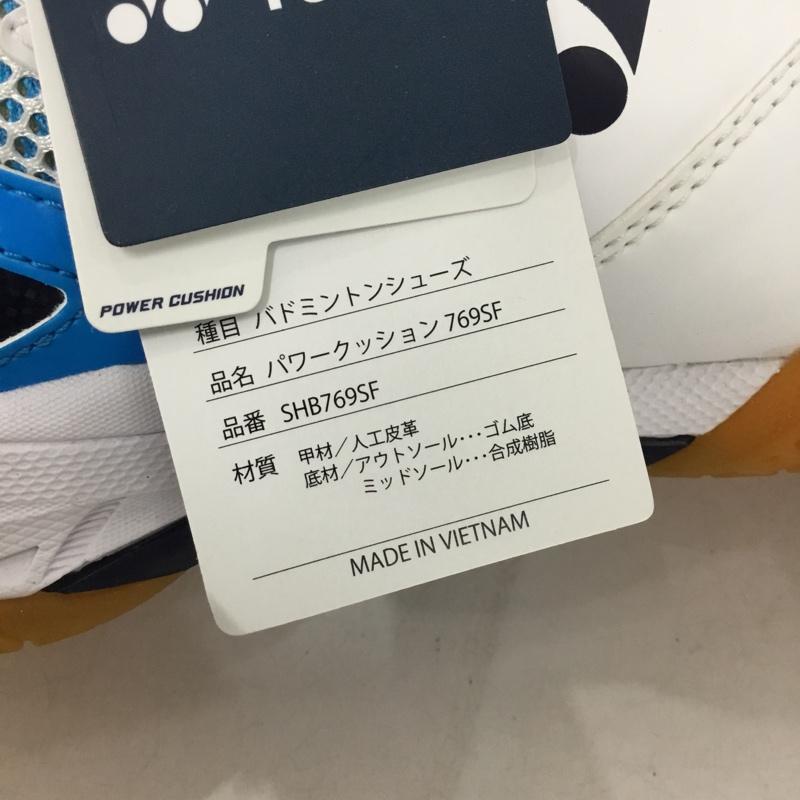 ヨネックス YONEX スニーカー スニーカー SHB769SF パワークッション769SF バドミントンシューズ 24.5cm 箱有 24.5cm ロゴ、文字 白 / ホワイト / X 青 / ブルー / X 紺 / ネイビー / レディース USED 古着 中古 10147948