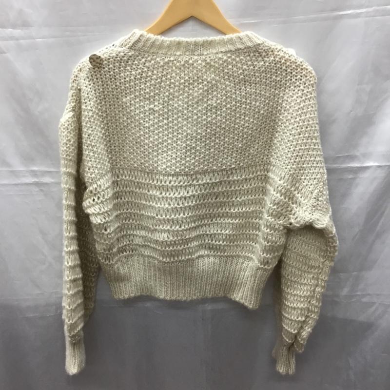 チル CHILLE ニット、セーター 長袖 FREE 無地 アイボリー / アイボリー /  レディース USED 古着 中古 10110748