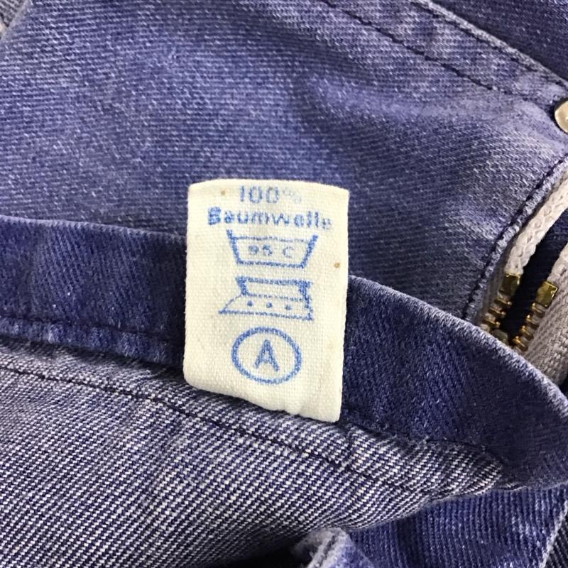 古着 USED サロペット・オーバーオール サロペット、オーバーオール オーバーオール オールインワン ワイドパンツ カジュアルパンツ 48 無地 青 / ブルー /  メンズ USED 古着 中古 10122774