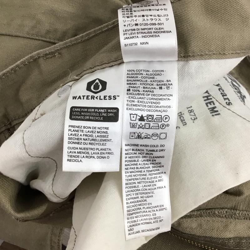 リーバイストラウスアンドコー Levi Strauss & co. パンツ デニム、ジーンズ デニムパンツ ワイドパンツ カジュアルパンツ 36 無地 ベージュ / ベージュ / メンズ USED 古着 中古 10130036