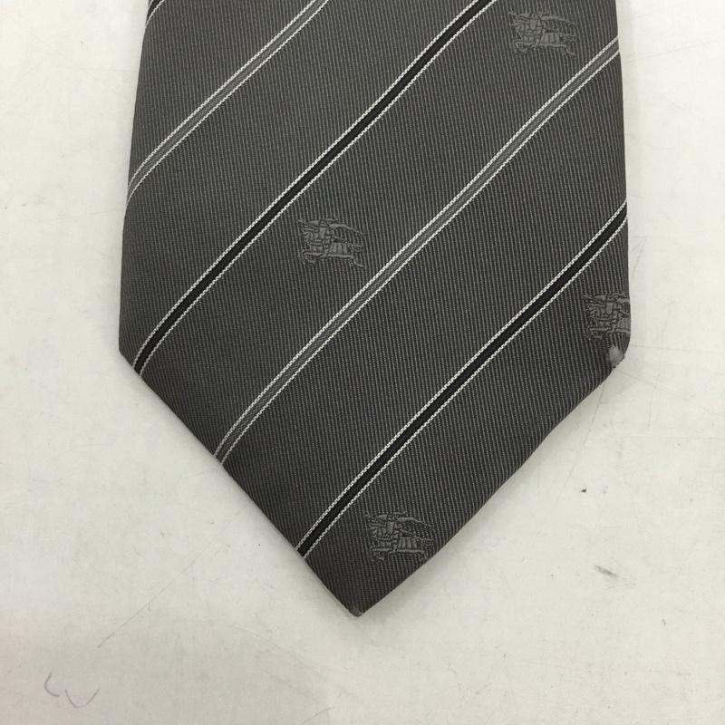 バーバリーロンドン Burberry London ネクタイ ネクタイ シルク 総柄 灰 / グレー / メンズ USED 古着 中古 10130026