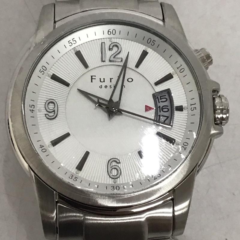 フルボデザイン Furbo design 腕時計 アナログ(クォーツ式) F4006 ロゴ、文字 銀 / シルバー / メンズ USED 古着 中古 10135220