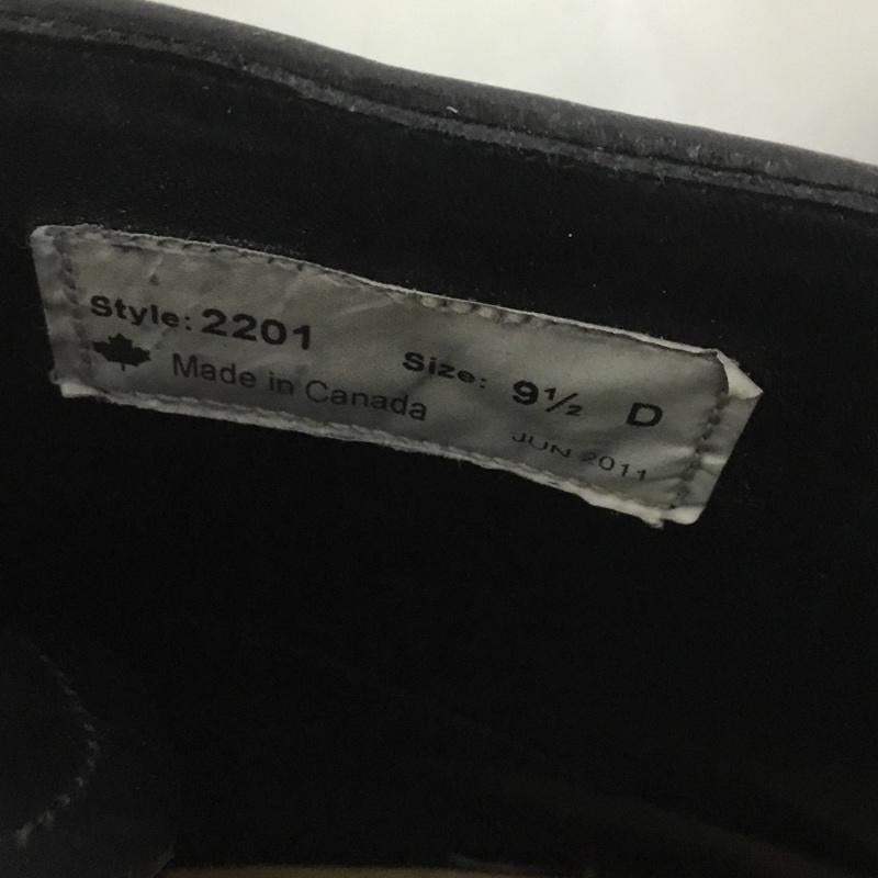 キャッツポウ CAT S PAW ブーツ ショートブーツ 2201 ワークブーツ 9.5D カナダ製 レザー 黒 / ブラック / メンズ USED 古着 中古 10124405
