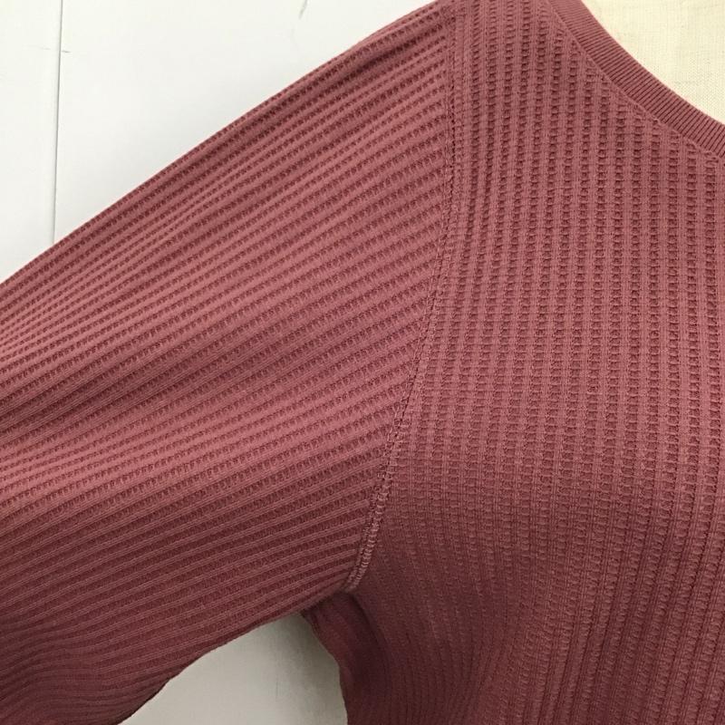 マウジー MOUSSY カットソー 長袖 長袖カットソー クルーネックカットソー ロングスリーブカットソー FREE 無地 えんじ / ワインレッド /  レディース USED 古着 中古 10114507
