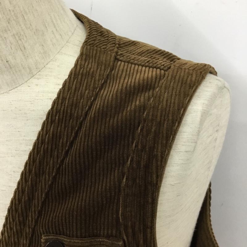 ラングラー Wrangler ベスト ベスト ベスト コーデュロイベスト 古着 ノースリーブカットソー M 無地 茶 / ブラウン / メンズ USED 古着 中古 10110051