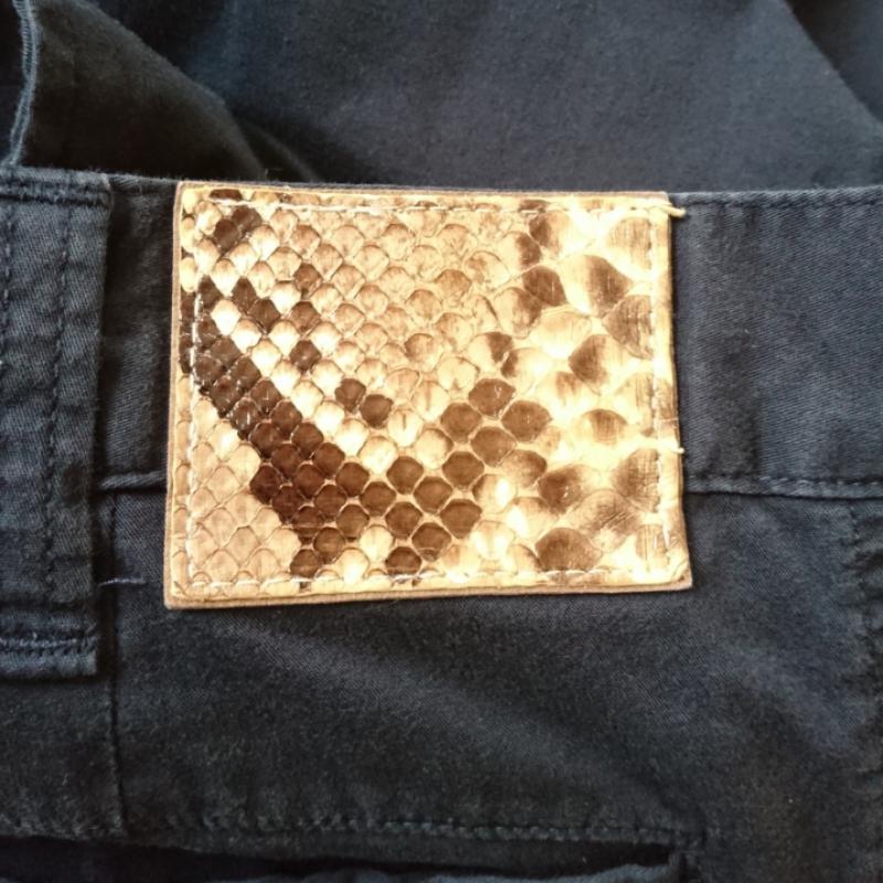 ユニフォームエクスペリメント uniform experiment パンツ チノパン 2 無地 X ヘビ柄 紺 / ネイビー / メンズ USED 古着 中古 10011980