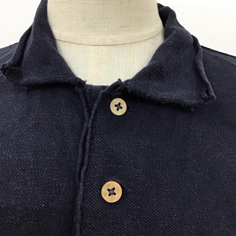 フォーティーファイブアールピーエム 45RPM ポロシャツ 半袖 刺繍 1 ワンポイント 紺 / ネイビー / レディース USED 古着 中古 10115897