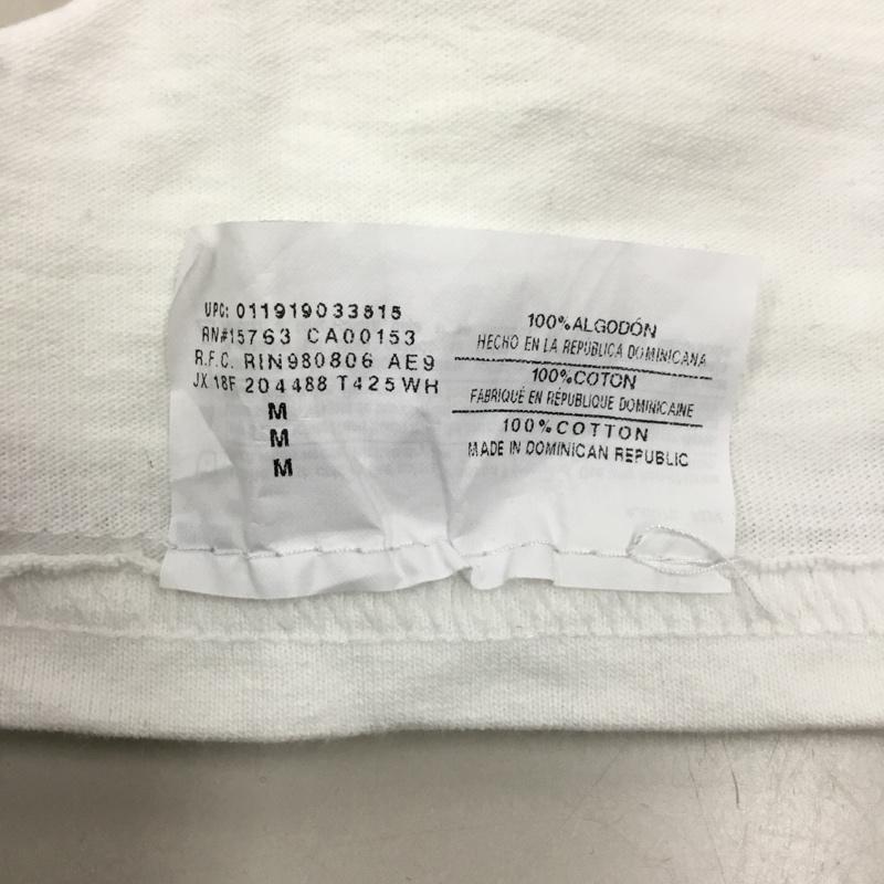 チャンピオン Champion Tシャツ 半袖 半袖カットソー プリントTシャツ クルーネックカットソー M 無地 白 / ホワイト / メンズ USED 古着 中古 10117721