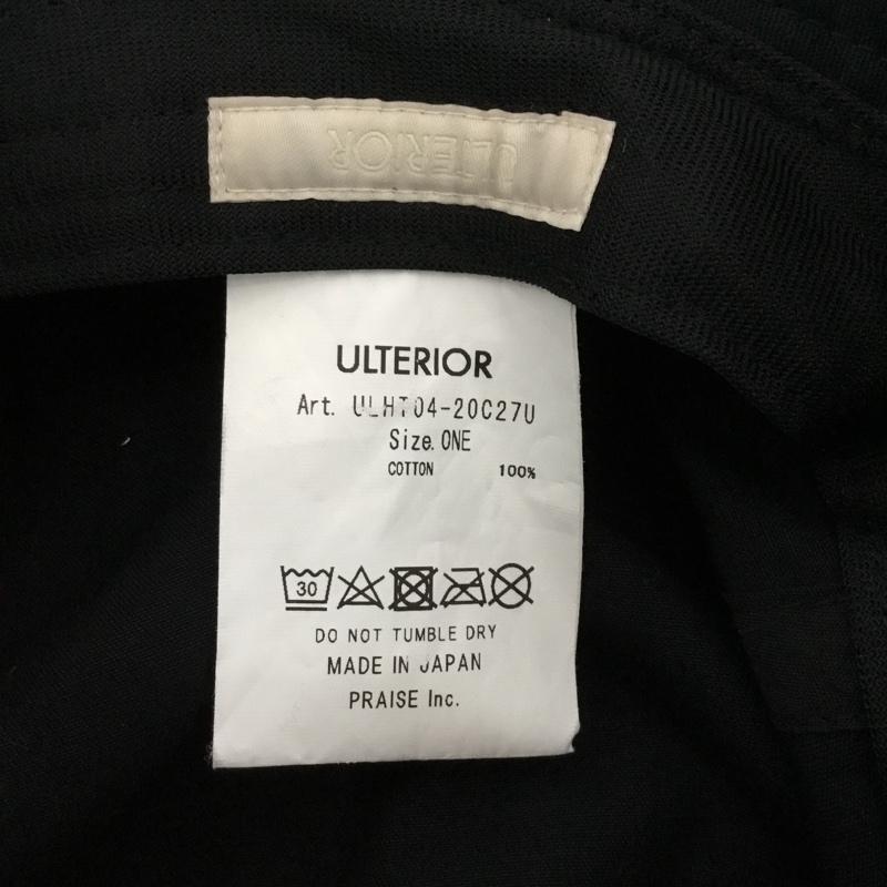 古着 USED 帽子 ハット ULHT04-20C27U ハット チノ 備前1号ツイル バケットハット ULTERIOR 無地 黒 / ブラック / メンズ USED 古着 中古 10129577
