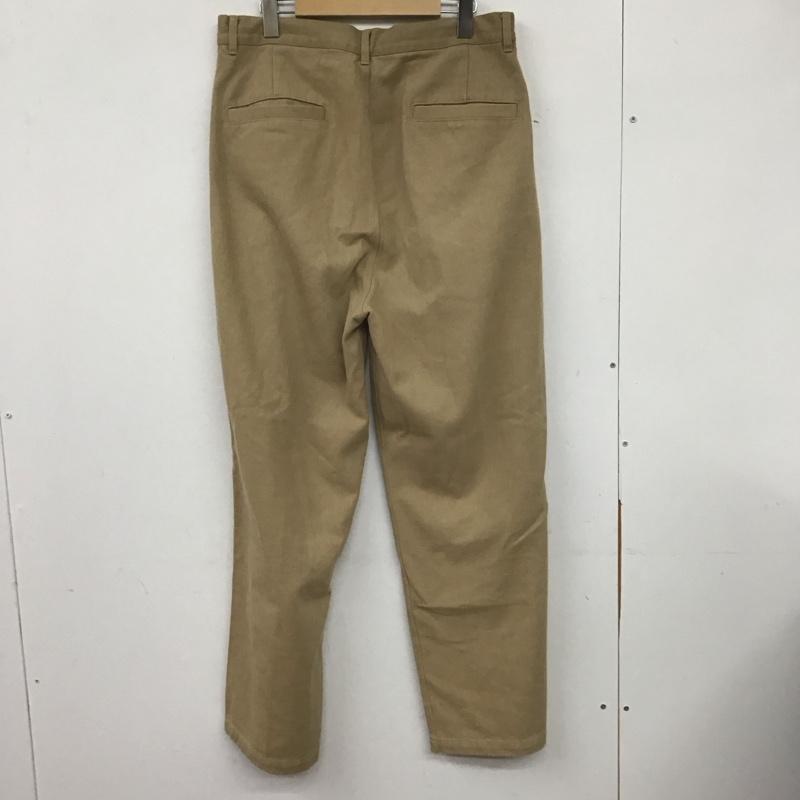 アイテムズ アーバンリサーチ ITEMS URBAN RESEARCH パンツ ワークパンツ、ペインターパンツ it25-14a020 カラーコットンクリースパンツ ワイドパンツ L 無地 ベージュ / ベージュ / メンズ USED 古着 中古 10139017