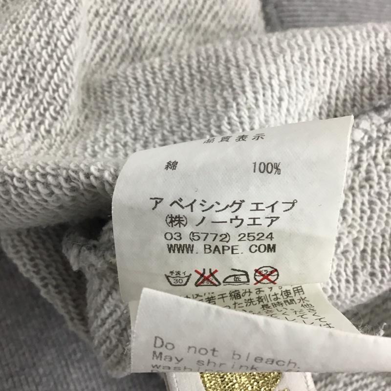 アベイシングエイプ A BATHING APE トレーナー 半袖 スウェット TERIYAKI BOYZ TERIYAKI SOURCE L ロゴ、文字 灰 / グレー / メンズ USED 古着 中古 10133566