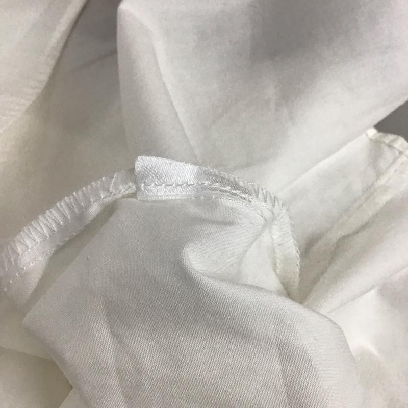 ザラ ZARA カットソー 長袖 フリル レイヤード風 XS 無地 白 / ホワイト / X 黒 / ブラック / レディース USED 古着 中古 10121882