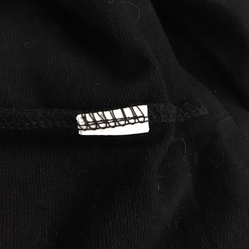ザラメン ZARA MAN パーカー 半袖 半袖パーカーカットソー プルオーバーパーカー XL 無地 黒 / ブラック / メンズ USED 古着 中古 10130570