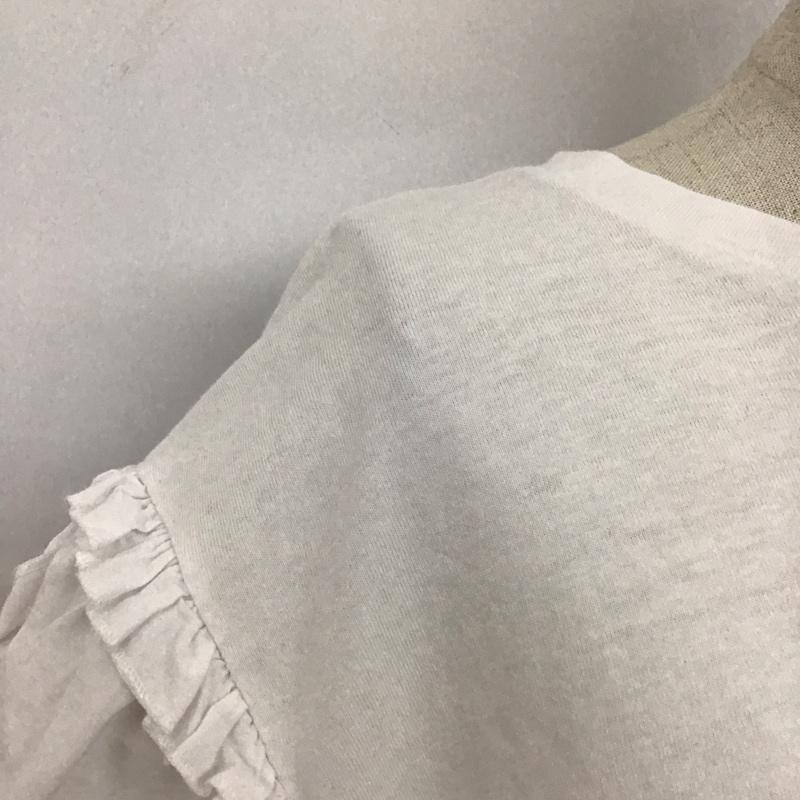 ザラ ZARA カットソー 半袖 4424 322 250 パフスリーブ S 無地 白 / ホワイト /  レディース USED 古着 中古 10109076