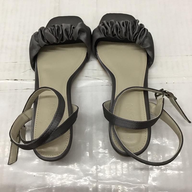 メリージェニー merry jenny サンダル サンダル クリアヒール アクリルヒールギャザーミュール L 無地 銀 / シルバー / レディース USED 古着 中古 10116441