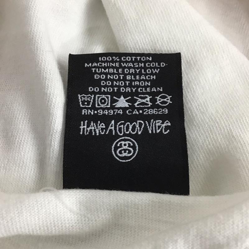 ステューシー STUSSY タンクトップ タンクトップ L ロゴ、文字 X プリント 白 / ホワイト / メンズ USED 古着 中古 10133103