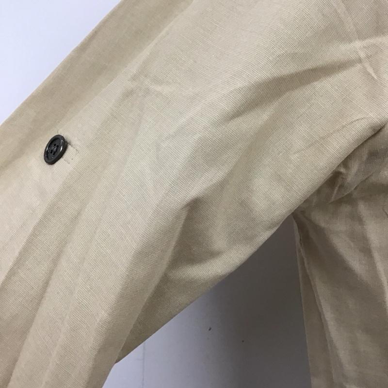 バーバリーロンドン Burberry London シャツ、ブラウス 長袖 長袖シャツ カラーシャツ ポケットシャツ 長袖カットソー 38 無地 ベージュ / ベージュ / レディース USED 古着 中古 10112511