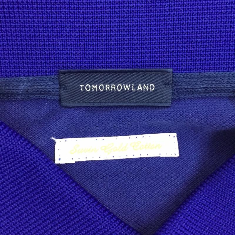 トゥモローランド TOMORROWLAND ポロシャツ 半袖 半袖ポロシャツ カラーシャツ 半袖カットソー M 無地 青 / ブルー / メンズ USED 古着 中古 10109275