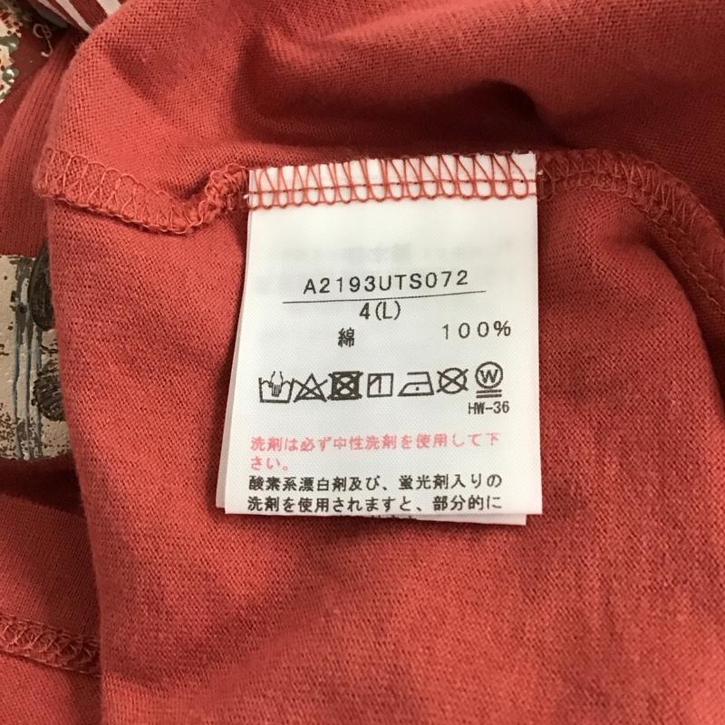 ピンクハウス PINK HOUSE Tシャツ 半袖 半袖カットソー プリントTシャツ クルーネックカットソー L プリント 赤 / レッド / レディース USED 古着 中古 10117312