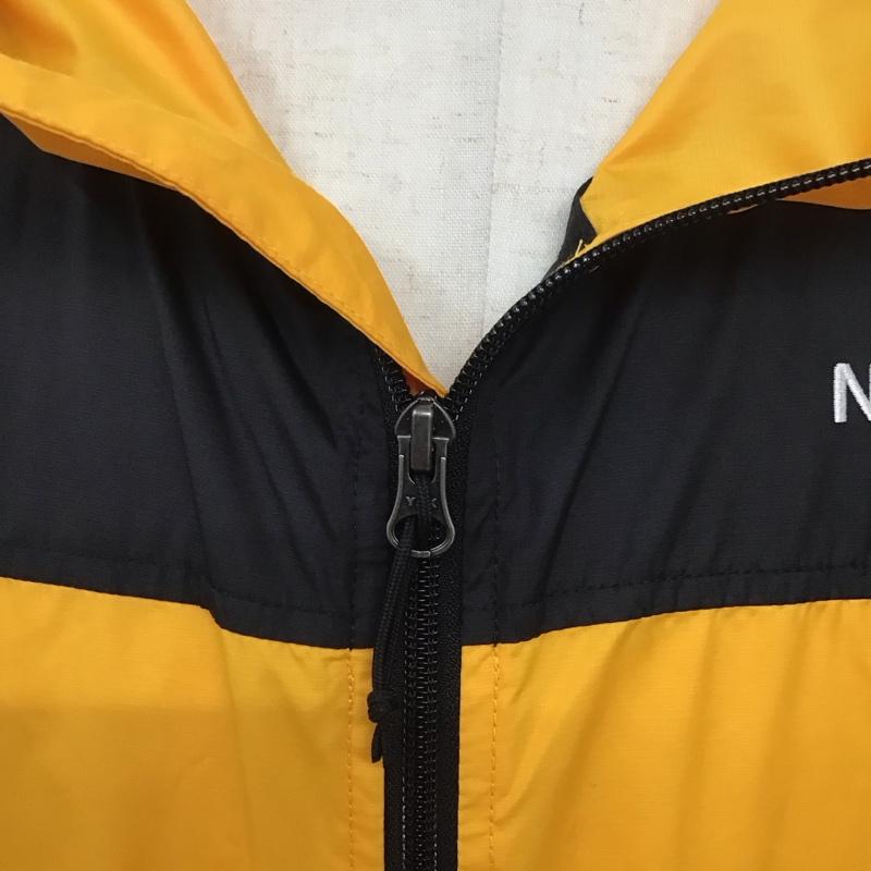 ザノースフェイス THE NORTH FACE ジャケット、上着 ジャケット、ブレザー nf0a4qz7 ジップアップジャケット ナイロンパーカー アウター XL ロゴ、文字 黒 / ブラック / X 黄 / イエロー /  メンズ USED 古着 中古 10125548