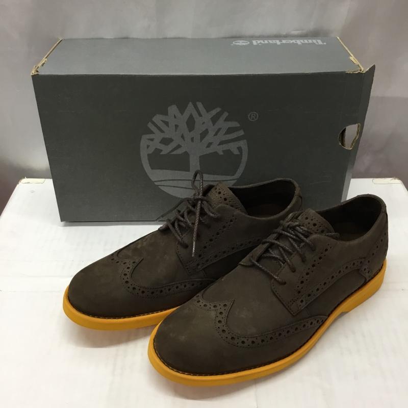 ティンバーランド Timberland カジュアルシューズ カジュアルシューズ 3309A Earthkeepers ドレスシューズ 7.5 箱有 ワンポイント ダークブラウン / ダークブラウン / X 橙 / オレンジ / メンズ USED 古着 中古 10113704