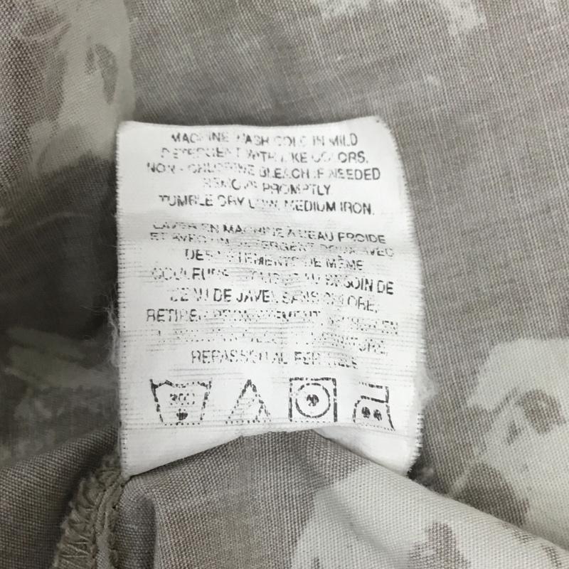 コロンビア Columbia シャツ、ブラウス 長袖 長袖シャツ カジュアルシャツ カラーシャツ ボタンダウンシャツ プリントシャツ XL プリント ベージュ / ベージュ / メンズ USED 古着 中古 10111615