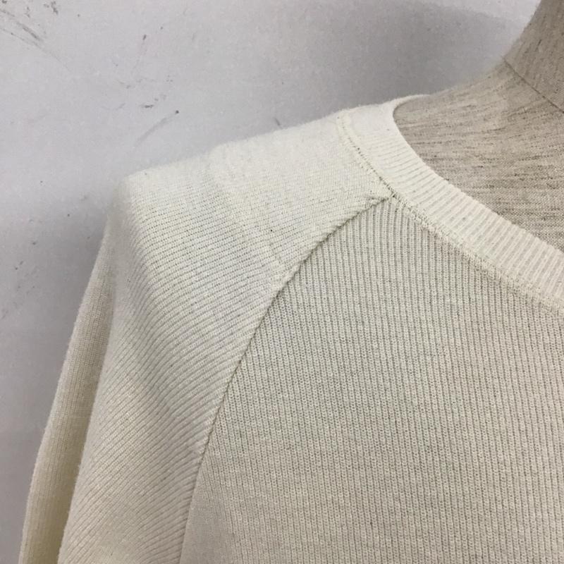 クオドロ quadro カットソー 長袖 長袖カットソー クルーネックカットソー 長袖Tシャツ ロングスリーブカットソー 3 無地 アイボリー / アイボリー /  メンズ USED 古着 中古 10110216