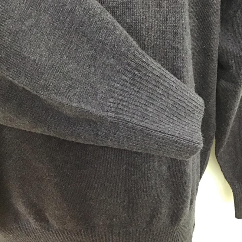 エディーバウアー Eddie Bauer ニット、セーター 長袖 Vネック コットン カシミヤ タグ付き L 無地 紫 / パープル / メンズ USED 古着 中古 10123518