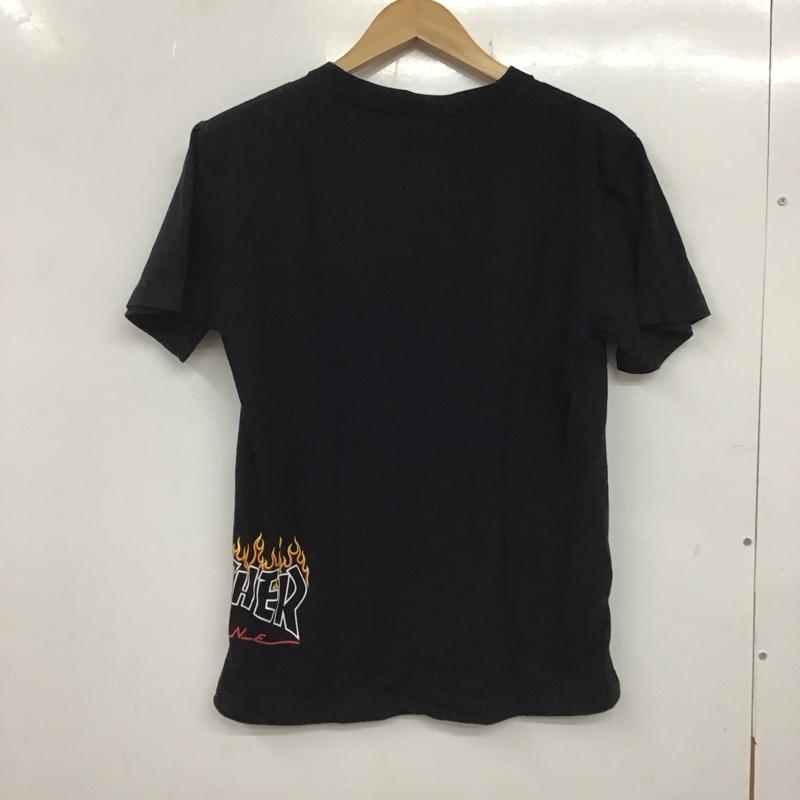 スラッシャー THRASHER Tシャツ 半袖 半袖カットソー プリントTシャツ クルーネックカットソー S ロゴ、文字 黒 / ブラック / メンズ USED 古着 中古 10136576