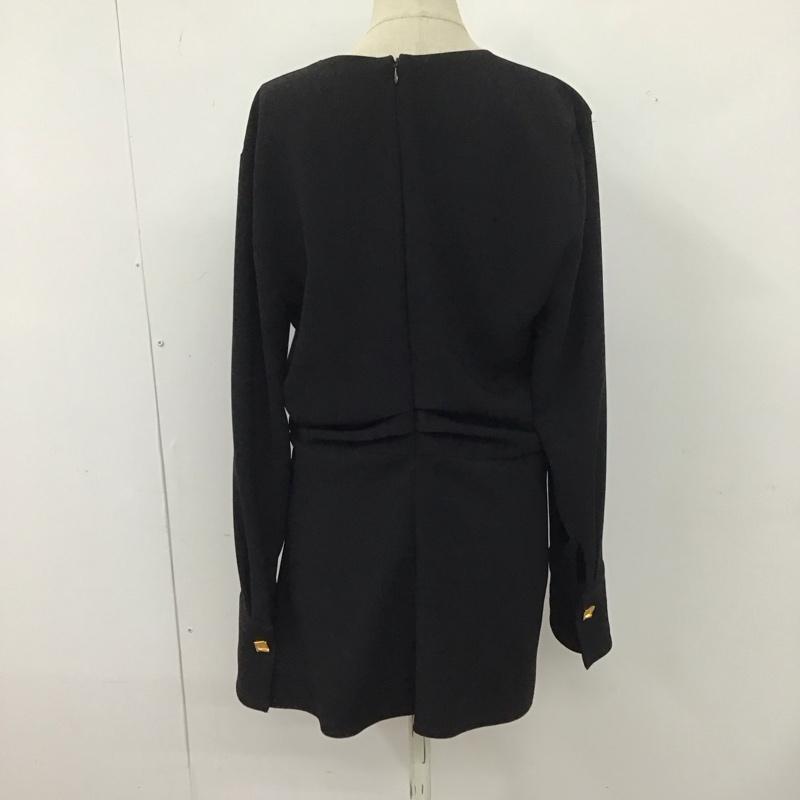 ザラ ZARA カットソー 長袖 M 無地 黒 / ブラック / レディース USED 古着 中古 10124895