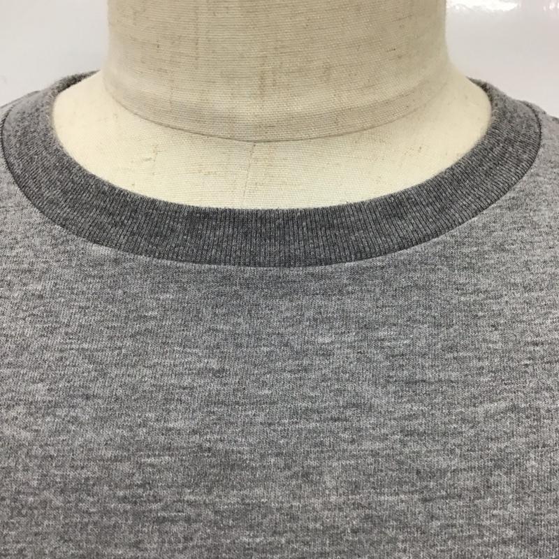 ザノースフェイス THE NORTH FACE Tシャツ 半袖 NT31702 クルーネック L ロゴ、文字 灰 / グレー / メンズ USED 古着 中古 10115599