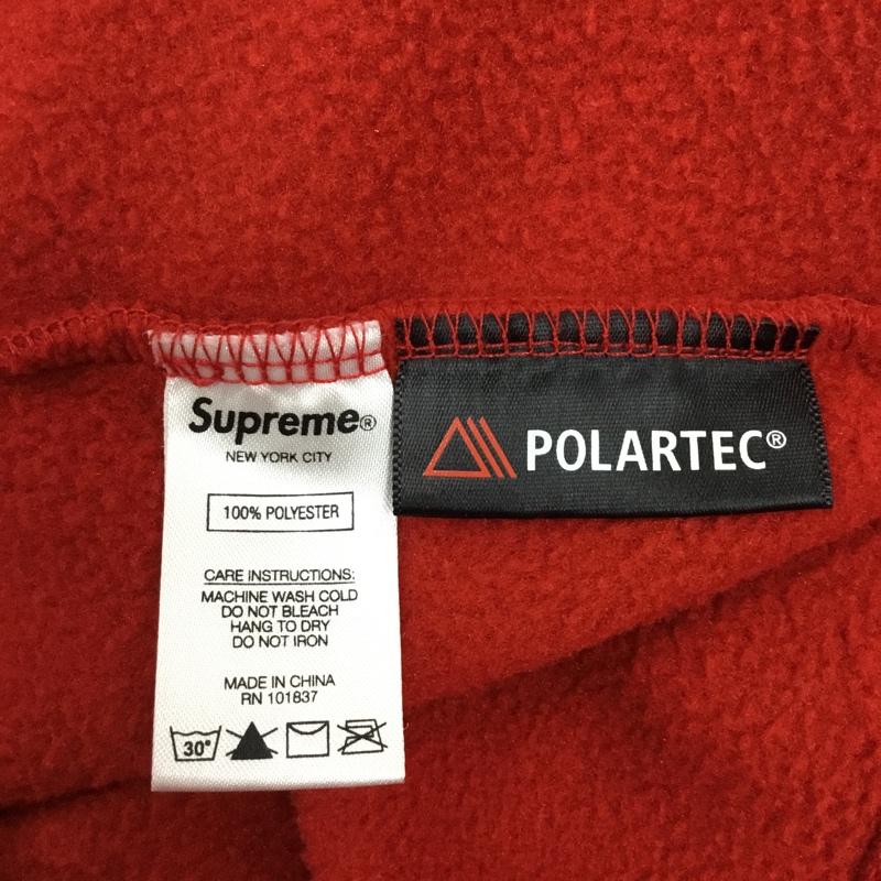 シュプリーム Supreme トレーナー 長袖 2018FW PolartecSmallBoxCrewneck 長袖フリースカットソー スウェット M ロゴ、文字 赤 / レッド / メンズ USED 古着 中古 10108251