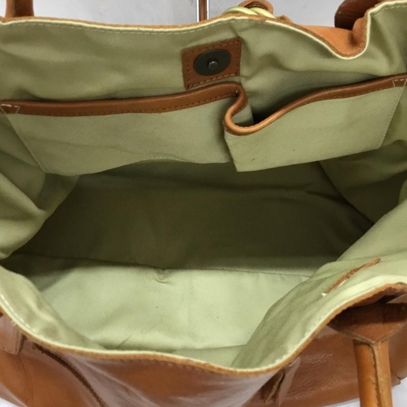 ピークスピーク PEAKS PEAK トートバッグ トートバッグ レザー ショルダー 2WAY 無地 茶 / ブラウン / レディース USED 古着 中古 10107604
