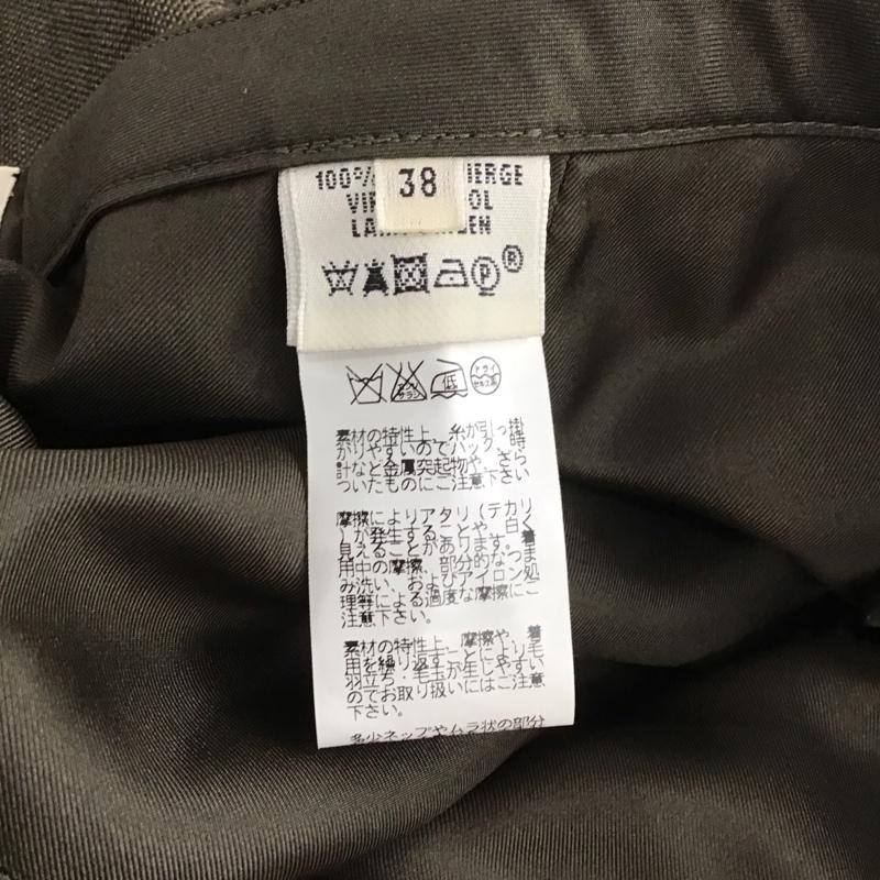 エルメス HERMES パンツ スラックス ゴルチエ期 38 無地 茶 / ブラウン / レディース USED 古着 中古 10133397