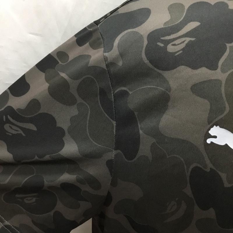 アベイシングエイプ A BATHING APE Tシャツ 半袖 PUMA スポーツウェア カモ柄 迷彩 XL ワンポイント マルチカラー / マルチカラー / メンズ USED 古着 中古 10121241