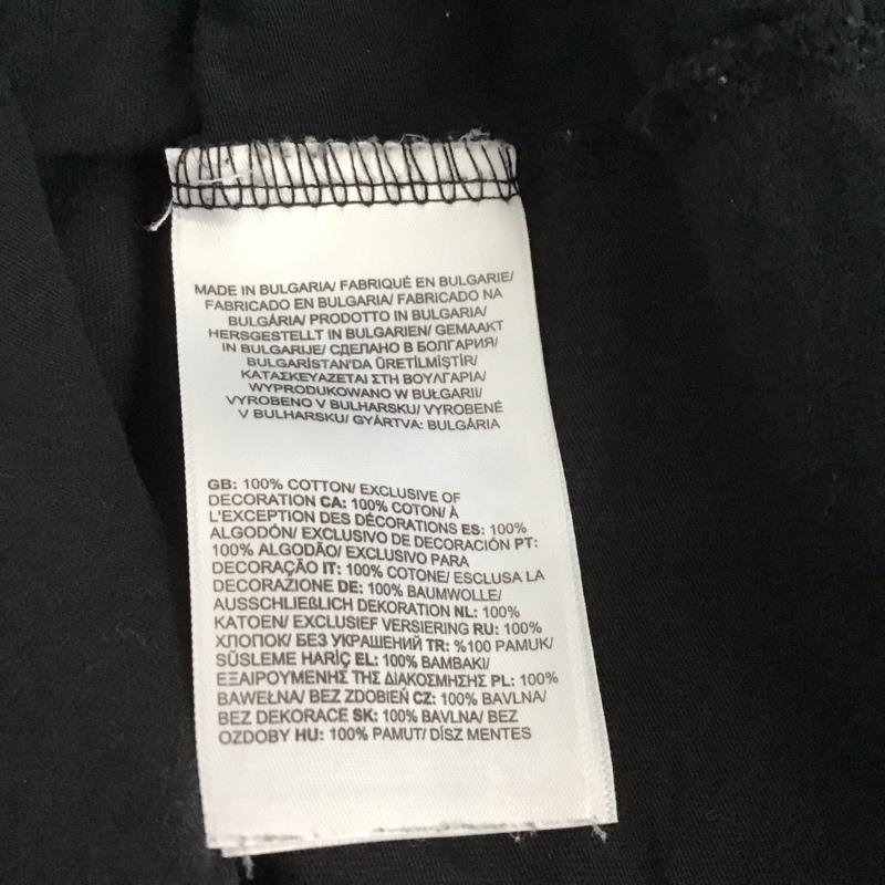 ザノースフェイス THE NORTH FACE Tシャツ 半袖 半袖カットソー プリントTシャツ クルーネックカットソー M ロゴ、文字 黒 / ブラック / メンズ USED 古着 中古 10128763