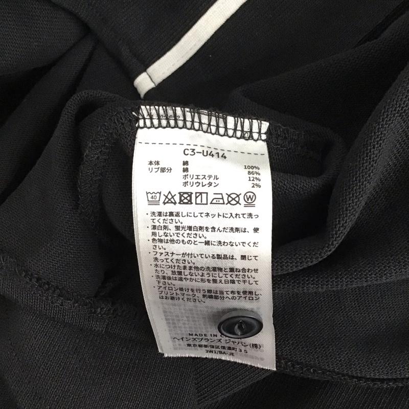 チャンピオン Champion シャツ、ブラウス 長袖 c3-u414 長袖シャツ 前開き ノーカラーシャツ XL ロゴ、文字 黒 / ブラック / メンズ USED 古着 中古 10123867