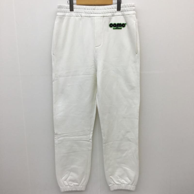 オーエーエムシー OAMC パンツ サルエルパンツ 23A28OAJ29 23AW スウェットパンツ L ロゴ、文字 白 / ホワイト /  メンズ USED 古着 中古 10124451