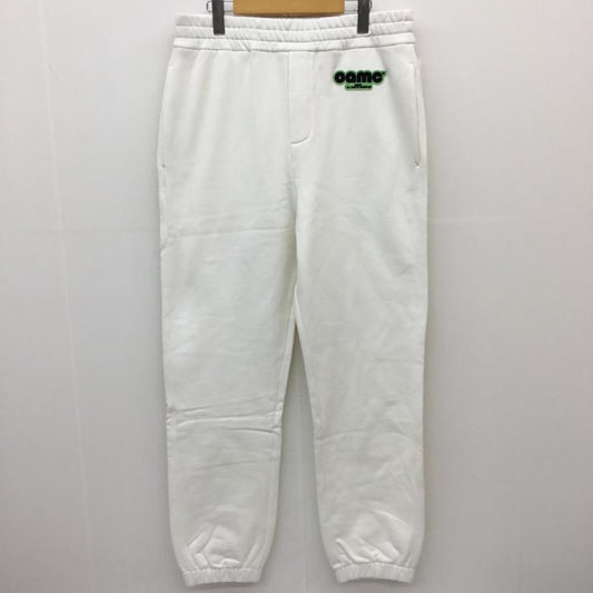 オーエーエムシー OAMC パンツ サルエルパンツ 23A28OAJ29 23AW スウェットパンツ L ロゴ、文字 白 / ホワイト /  メンズ USED 古着 中古 10124451