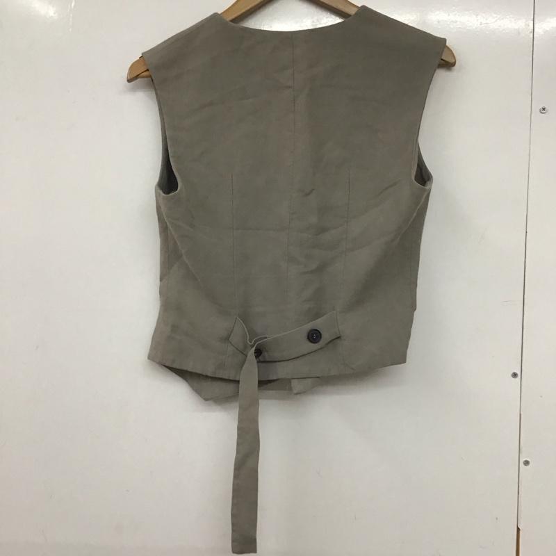ザラ ZARA ベスト ベスト ベスト ノースリーブカットソー 前ボタン XS 無地 灰 / グレー / レディース USED 古着 中古 10132940