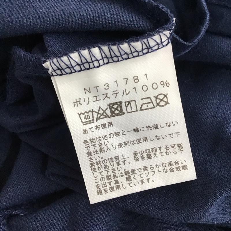 ザノースフェイス THE NORTH FACE Tシャツ 半袖 nt31781半袖カットソー プリントTシャツ L ロゴ、文字 紺 / ネイビー / メンズ USED 古着 中古 10115399
