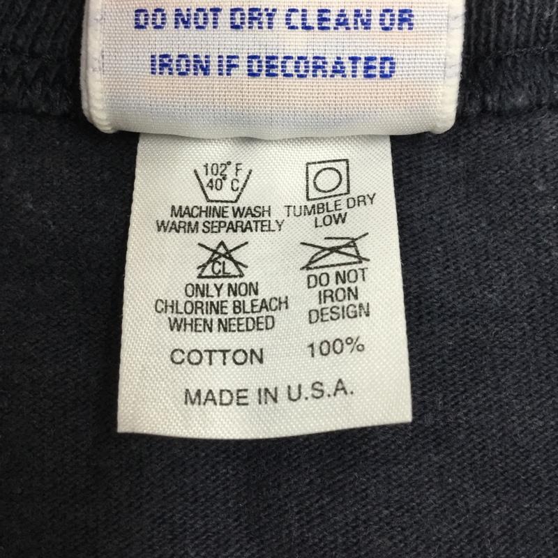 チャンピオン Campion Tシャツ 半袖 S プリント X ロゴ、文字 黒 / ブラック / メンズ USED 古着 中古 10112740