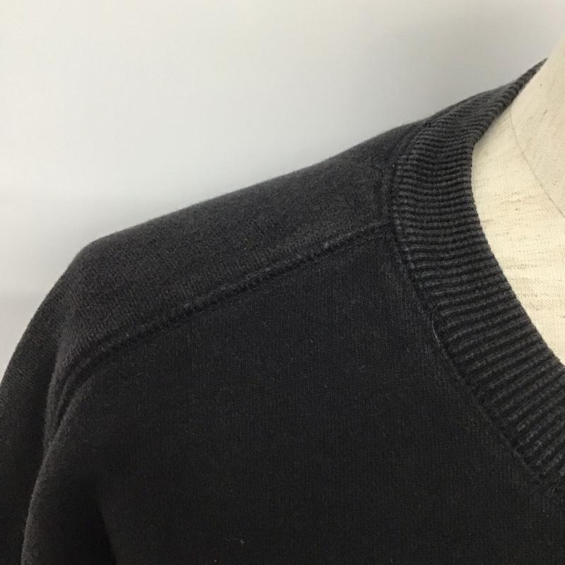 フィラ FILA トレーナー 長袖 XL 無地 黒 / ブラック / メンズ USED 古着 中古 10111685