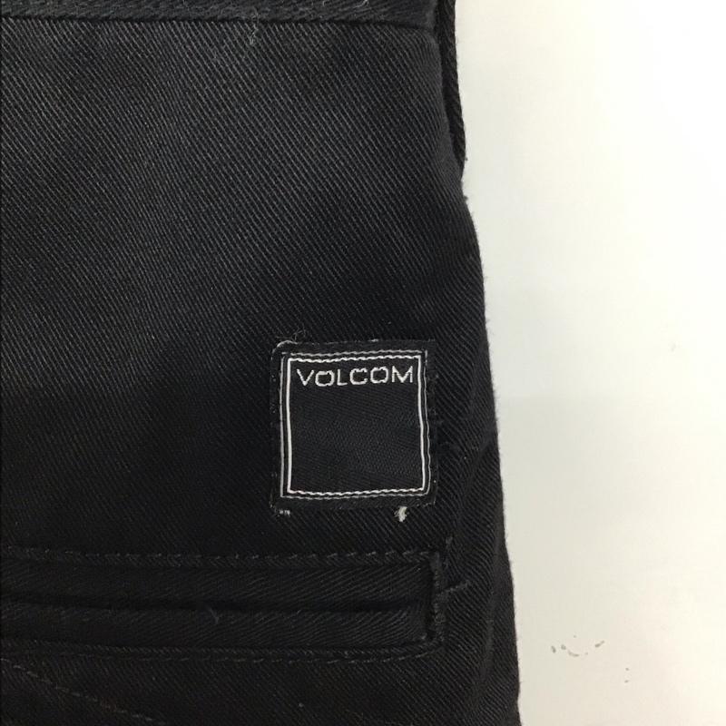 ボルコム VOLCOM パンツ チノパン チノパン ワイドパンツ カジュアルパンツ 33インチ 無地 黒 / ブラック / メンズ USED 古着 中古 10133199