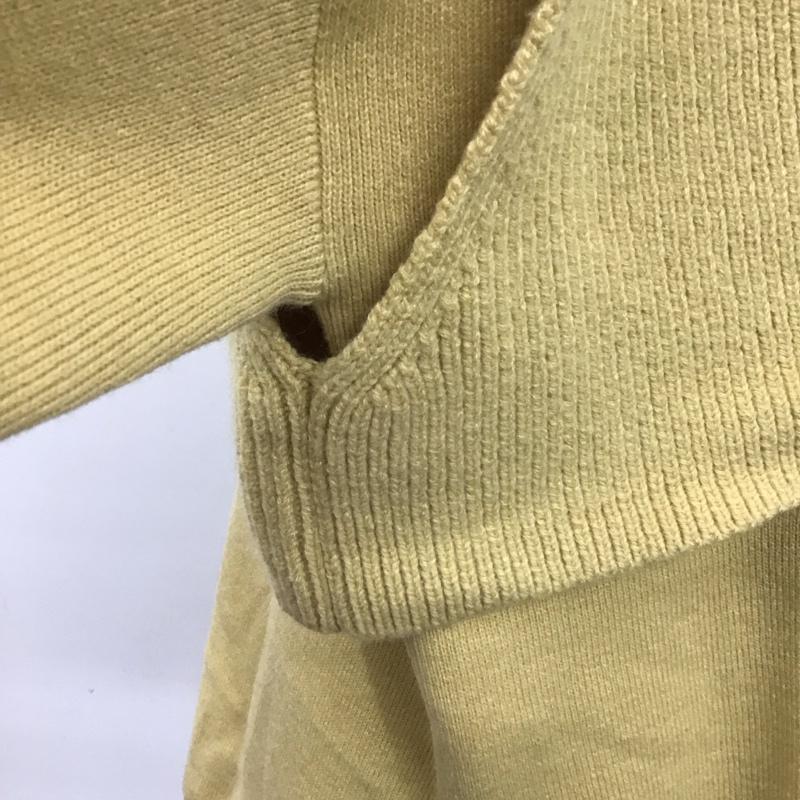 マウジー MOUSSY ニット、セーター 長袖 010EAS70-6640 LAYERED RIB セーター FREE 無地 黄 / イエロー / レディース USED 古着 中古 10123873