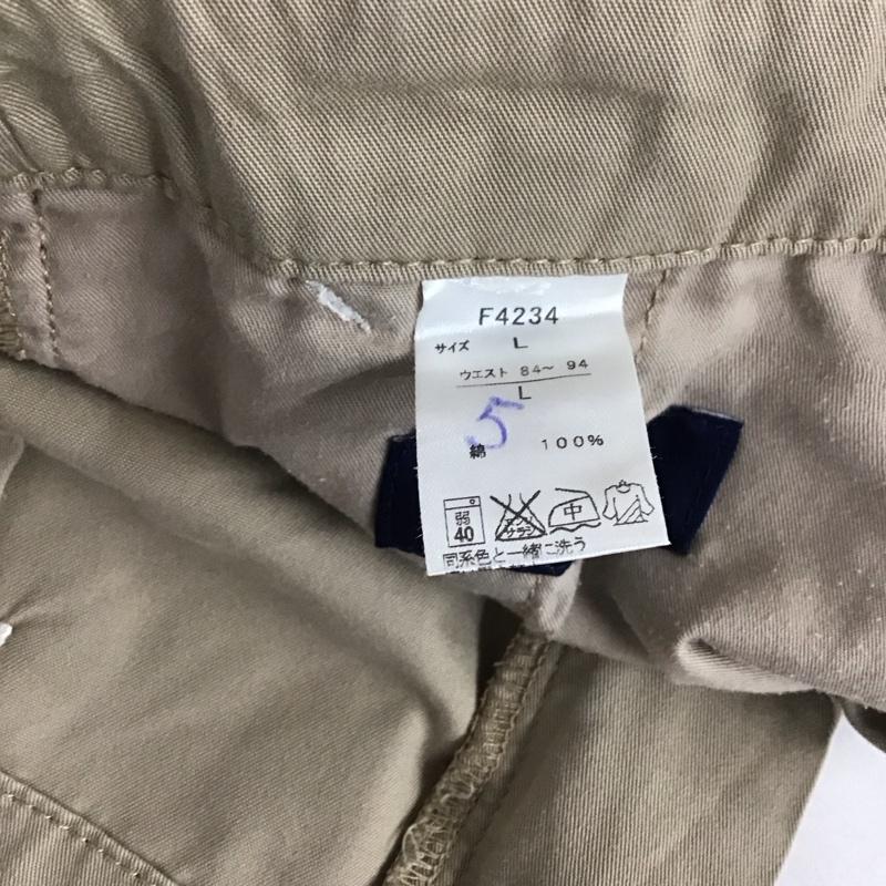 フレッドペリー FRED PERRY パンツ チノパン チノパン ワイドパンツ カジュアルパンツ L 無地 ベージュ / ベージュ /  メンズ USED 古着 中古 10128630